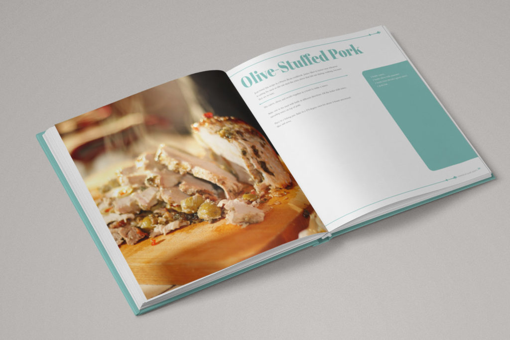 Family recipe for olive-stuffed pork