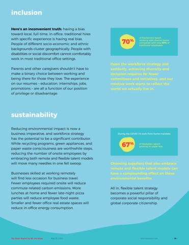 All in, flexible talent strategy becomes a powerful pillar of corporate social responsibility and global corporate citizenship.